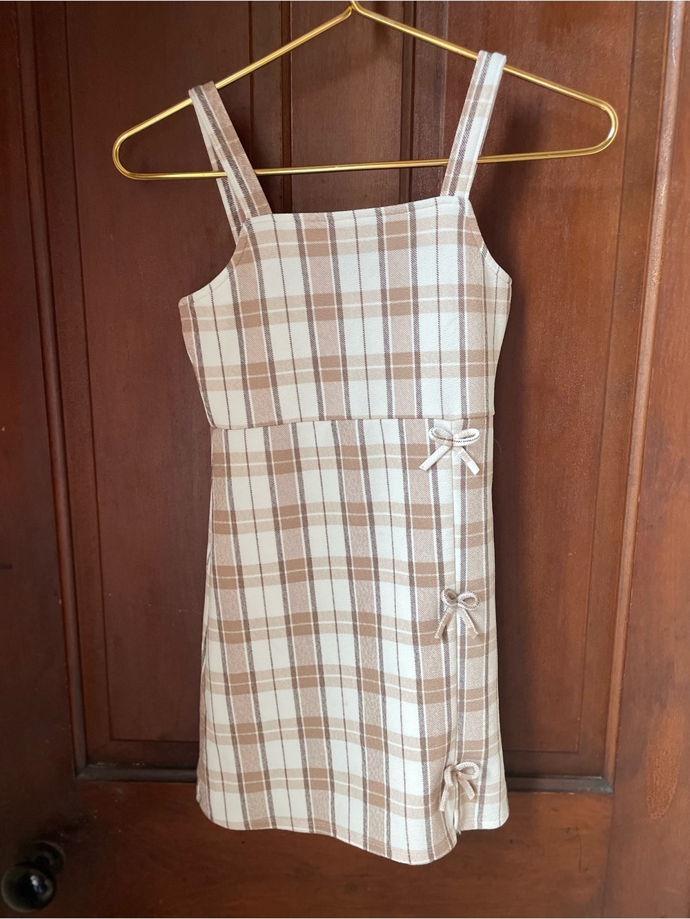 No Comment girls medium 10-12 plaid dress